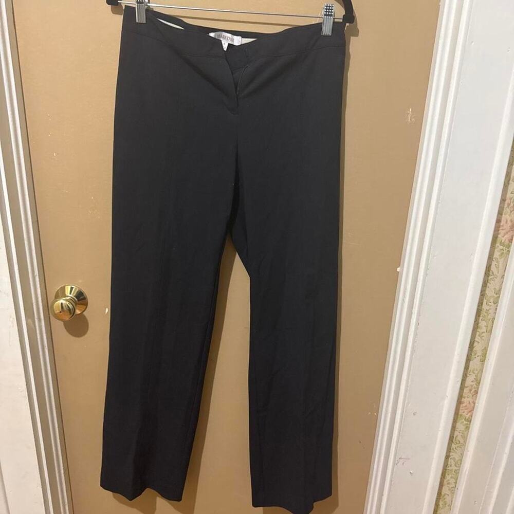 Black wide leg pants workwear